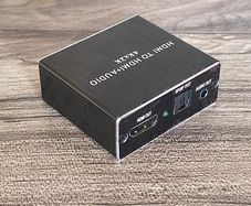 HDMI to HDMI 4K x 2K Audio Extractor HDMI Splitter Audio Converter with 1/8" Stereo Audio Splitter Adapter