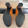 Snake skin heel suedette shoes Size 5 / 38 Image 3