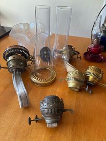 Antique oil lamp