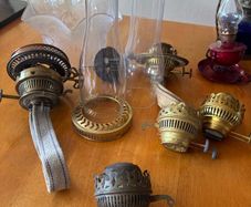 Antique oil lamp