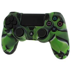 PlayStation 4 PS4 Controller Soft Protective Silicone Rubber Cover Case Green Camouflage