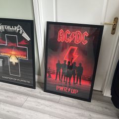 Framed Posters Metallica and ACDC