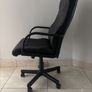 Black Leather office chair Image 3