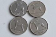 4 Irish sixpences