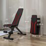 Foldable Weight Bench, Adjustable Incline Flat Bench Press with 6-Level Backrest, 4-Level Seat, Leg Extension Image 2