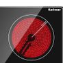 Ceramic Hob, Electric Hob 60cm Built-in 4 Zones with Safe Lock, Timer, Touch Control 6000W, Hard Wired, No Plug Included Image 4