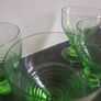 Paden 4 x Irridium glass goblets art deco Image 5