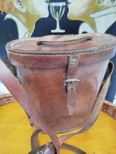 Vintage Leather Binoculars Case