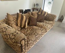 Large sofa and armchair