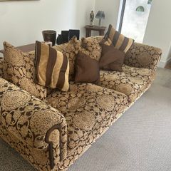 Large sofa and armchair
