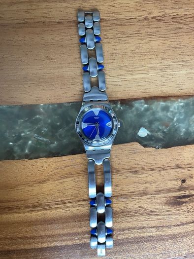 Swatch Irony wrist watch blue dial