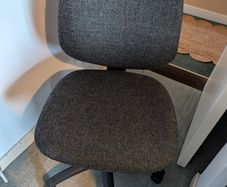 Grey fabric office chair - adjustable