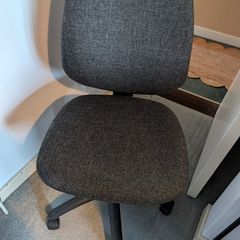 Grey fabric office chair - adjustable