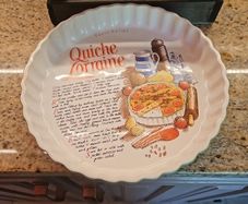 Ceramic quiche dish