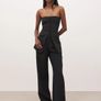 Because Of Alice Black Brand New Strapless Peplum Bodice Top in Size XS. Image 3