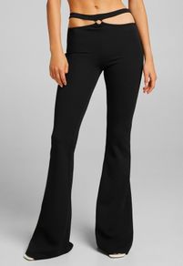 BNWT Black  flared trousers BERSHKA, size S