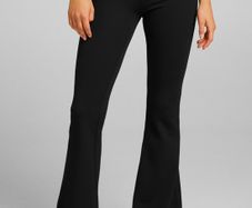 BNWT Black  flared trousers BERSHKA, size S
