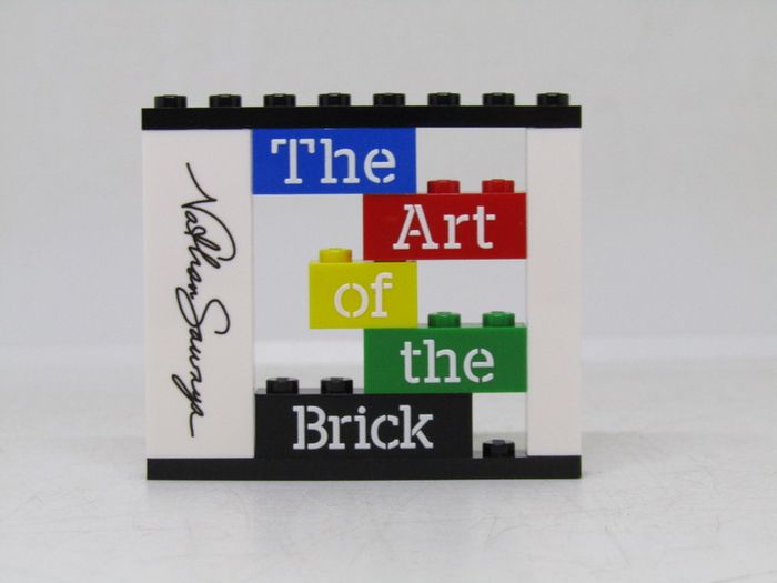 LEGO Rare The Art Of The Brick By Nathan Sawaya Lego Printed Museum Exhibit's Brick Wall From The Museum Exhibit By Nathan Sawaya Exclusive