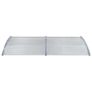 Door Canopy Grey 200x100 cm PC Image 6