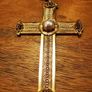 Vintage AMCO 10K GF cross pendant Image 2