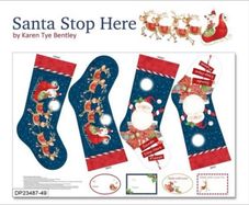 Christmas Stocking Fabric Panel
