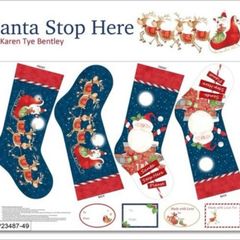 Christmas Stocking Fabric Panel