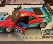 Andy warhol bmw m1 limited edition museum edition 1:18 size