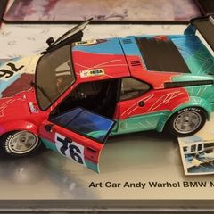 Andy warhol bmw m1 limited edition museum edition 1:18 size