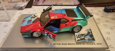 Andy warhol bmw m1 limited edition museum edition 1:18 size
