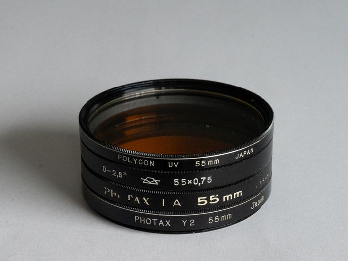 Assorted 55mm Camera Lens Filters