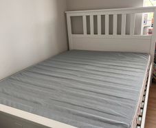 double bed and mattress
