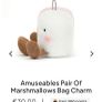 New JELLYCAT Amuseables Pair of Marshmallows Bag Charm Image 3