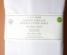 Luxury Percale Double Fitted Sheet, Brand new