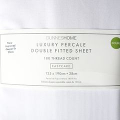 Luxury Percale Double Fitted Sheet, Brand new