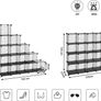 16 Cube Metal Wire Storage Organiser, DIY Closet Cabinet and Modular Shelving Grids, Wire Mesh Shelves and Rack (FREE SHIPPING) Image 8