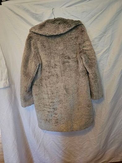 Whistles Imogen Lilac Faux Fur Oversized Coat