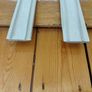 Two 2.6m white plastic lengths. Image 3