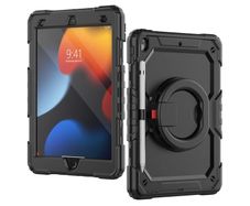 For Apple iPad 10th Gen 10.9 2022 Survivor Symmetry Ring Stand Hard Case Black