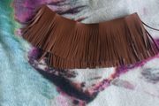 Brown double sided decorative fringe