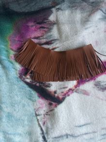 Brown double sided decorative fringe