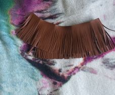 Brown double sided decorative fringe