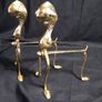 Brass Fireside Dogs Image 3