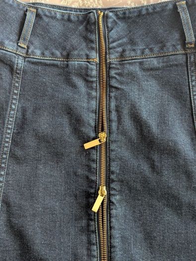 Karen Millen two zippers denim skirt