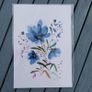Original Watercolour Floral Painting Image 3