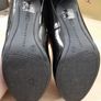M&S black court shoes Image 4