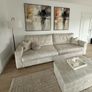Beautiful Custom Ivory 5-Seater Sofa + Storage Tab Image 2