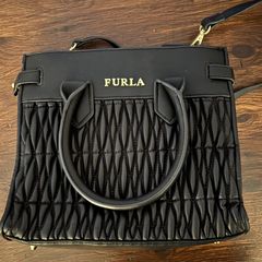 Black Leather Handbag Good Condition