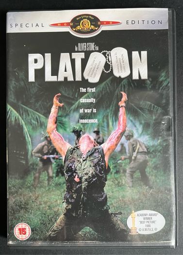 Platoon. DVD Movie. Starting Charlie Sheen.