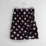 New Get That Trend Brown & Blue Polka Dot Ruched Mini Skirt Image 4