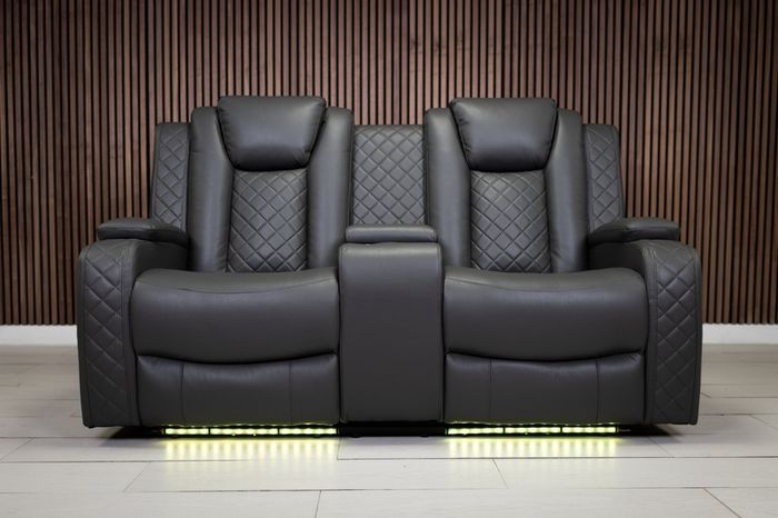2 Seater Ashbyrne Electric Leather Recliner Sofa